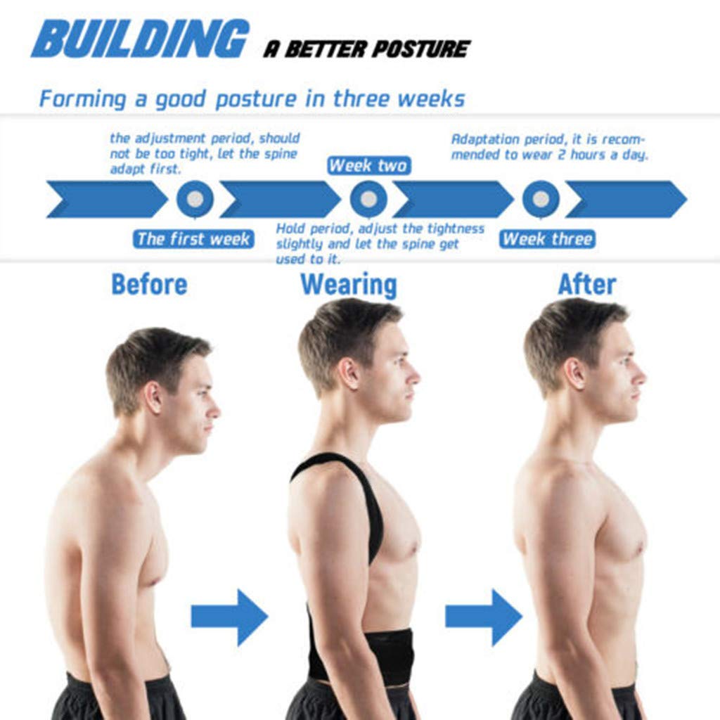 Adjustable Back Posture Corrector & Comfortable Belt for Men & Women