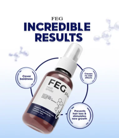 Feg Plus Hair & Beard Growth Serum Anti Hair Loss, Regrowth Treatment 50ml