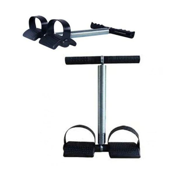 Spring Tummy Trimmer ( Random Color ) Foot Pedal Resistance Band Elastic Sit-up Pull Rope Yoga Fitness Gym